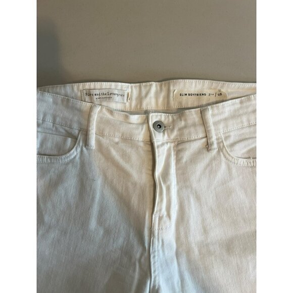 Women Pilcro and the Letterpress Slim Boyfriend Sz 28 Jean Shorts With Distressi - Picture 5 of 9